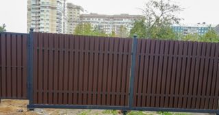 Купить распашные ворота из штакетника Заволжье, цена от 2743 руб.
