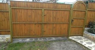 Купить распашные ворота деревянные Заволжье, цена от 2743 руб.